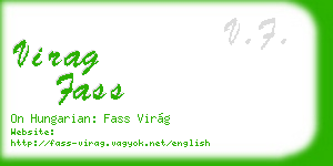 virag fass business card